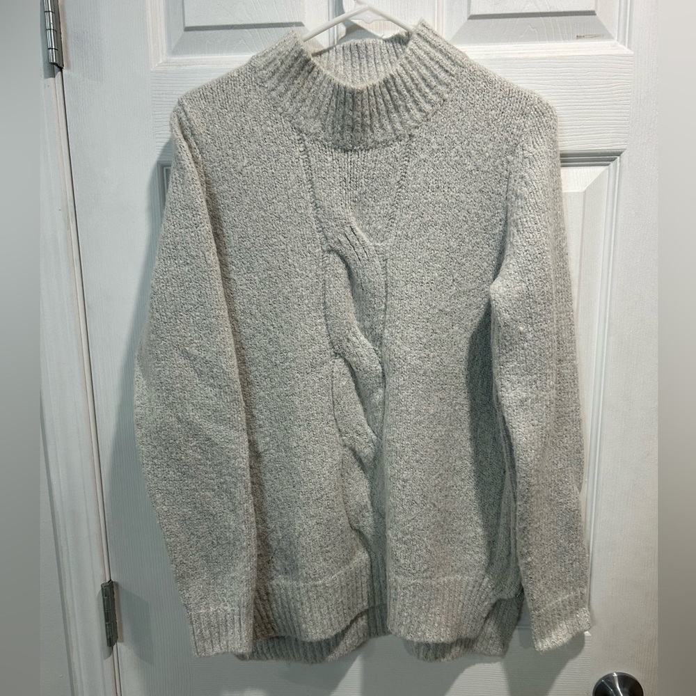 Ripe Light Gray Knit Cardigan, maternity.
